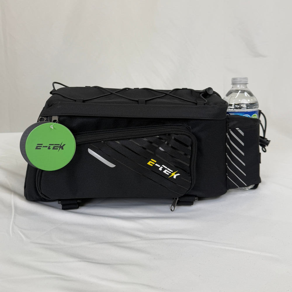 Bike Rear Pannier Bag Cycling Rear Rack Waterproof Bottle Storage Luggage Bag